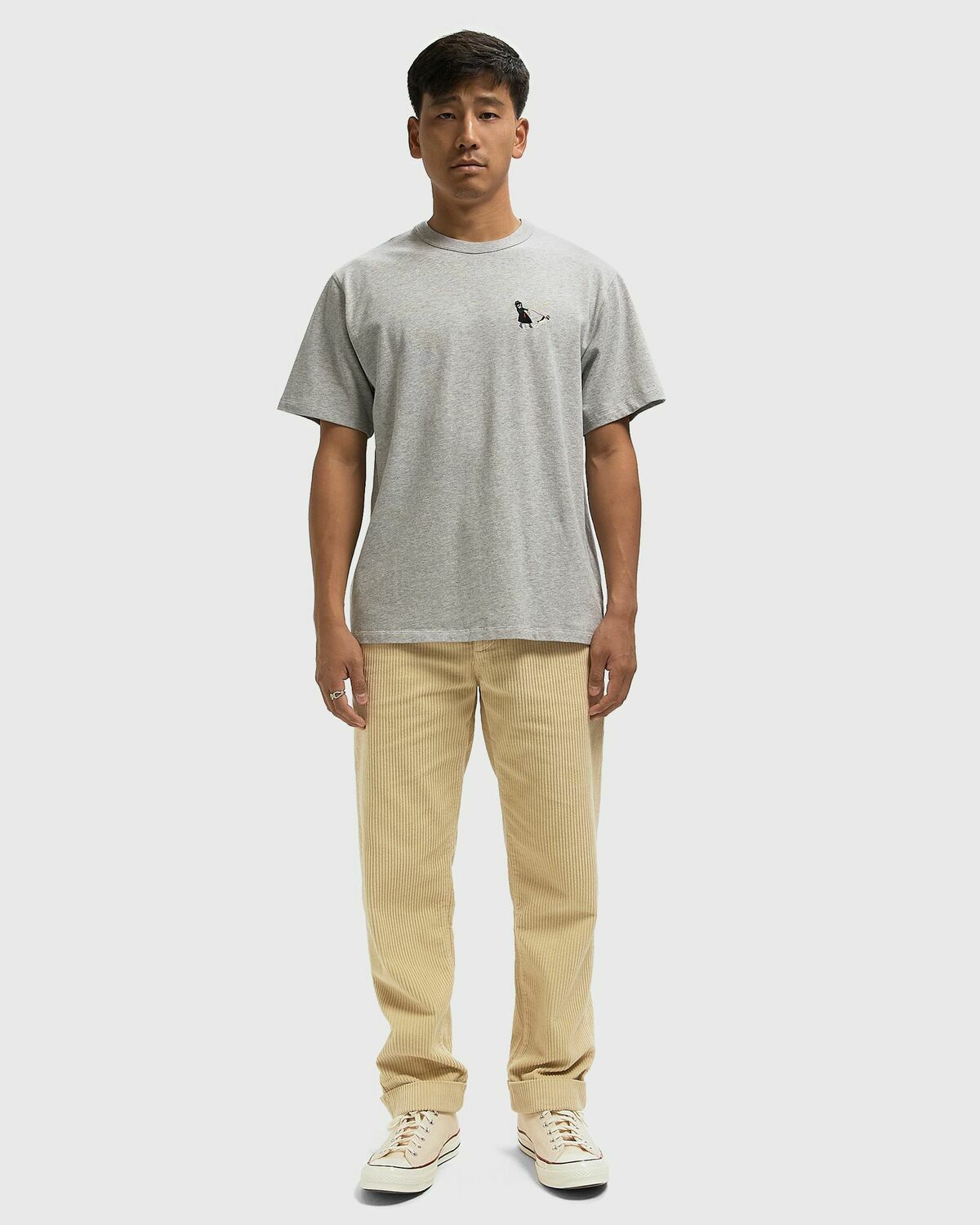 Edmmond Studios WALKER Grey Mens Shortsleefe