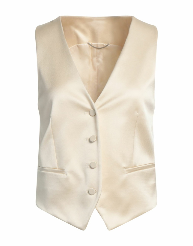 Photo: Pt Torino Womens Tailored Vest Cream