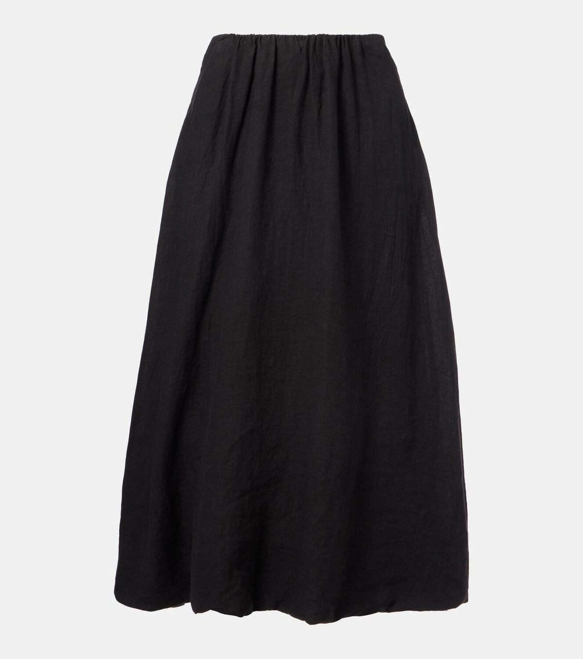Velvet Rachelle linen midi skirt