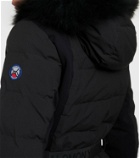 Yves Salomon Shearling-trimmed down ski jacket