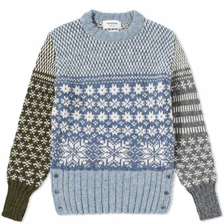 Photo: Thom Browne Classic Fair Isle Crew Knit