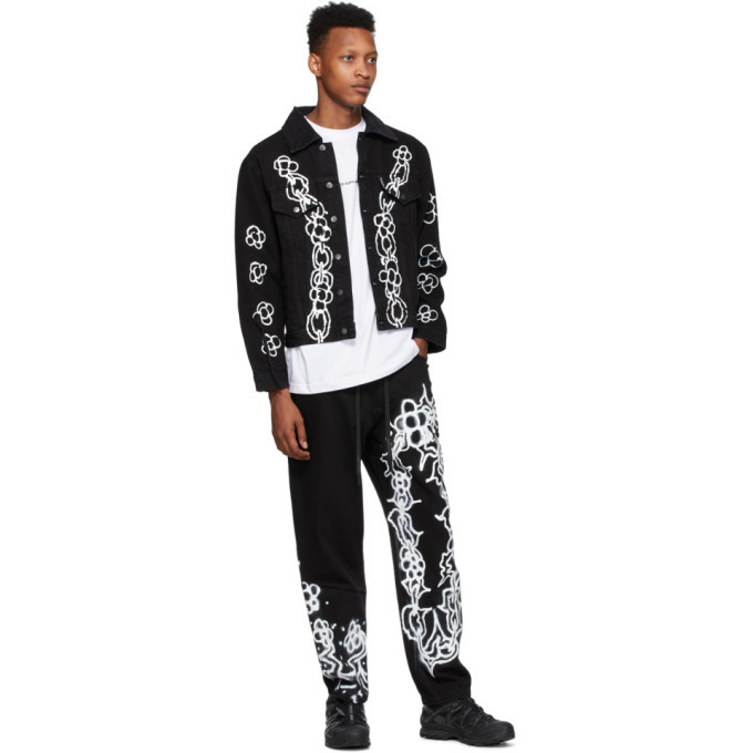 Liam Hodges Black Alfie Kungu Edition Denim Chain Jacket