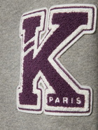 KENZO PARIS - College Cotton Molleton Cardigan