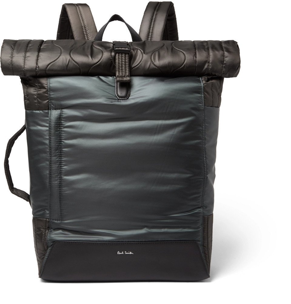 PAUL SMITH Logo-Debossed Leather Backpack for Men