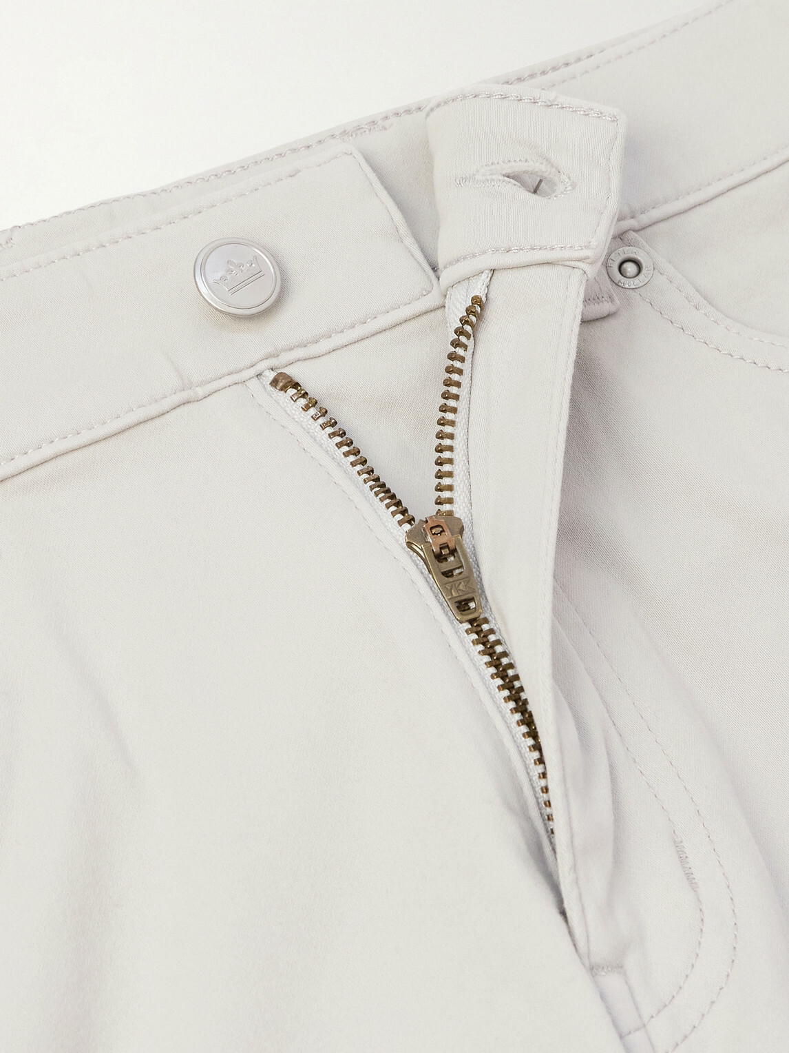 Peter Millar - Signature Straight-Leg Cotton-Blend Sateen Trousers - Gray