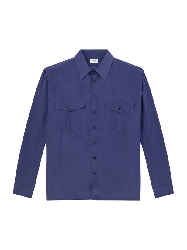 Photo: SAINT LAURENT - Voile Shirt - Blue