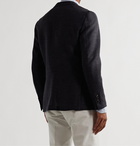 Lardini - Double-Breasted Wool-Blend Blazer - Blue