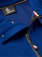 Moncler Grenoble - Shell-Trimmed Fleece Down Ski Jacket - Blue