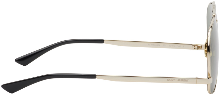 Saint Laurent Gold SL 653 Leon Sunglasses Saint Laurent display picture 1