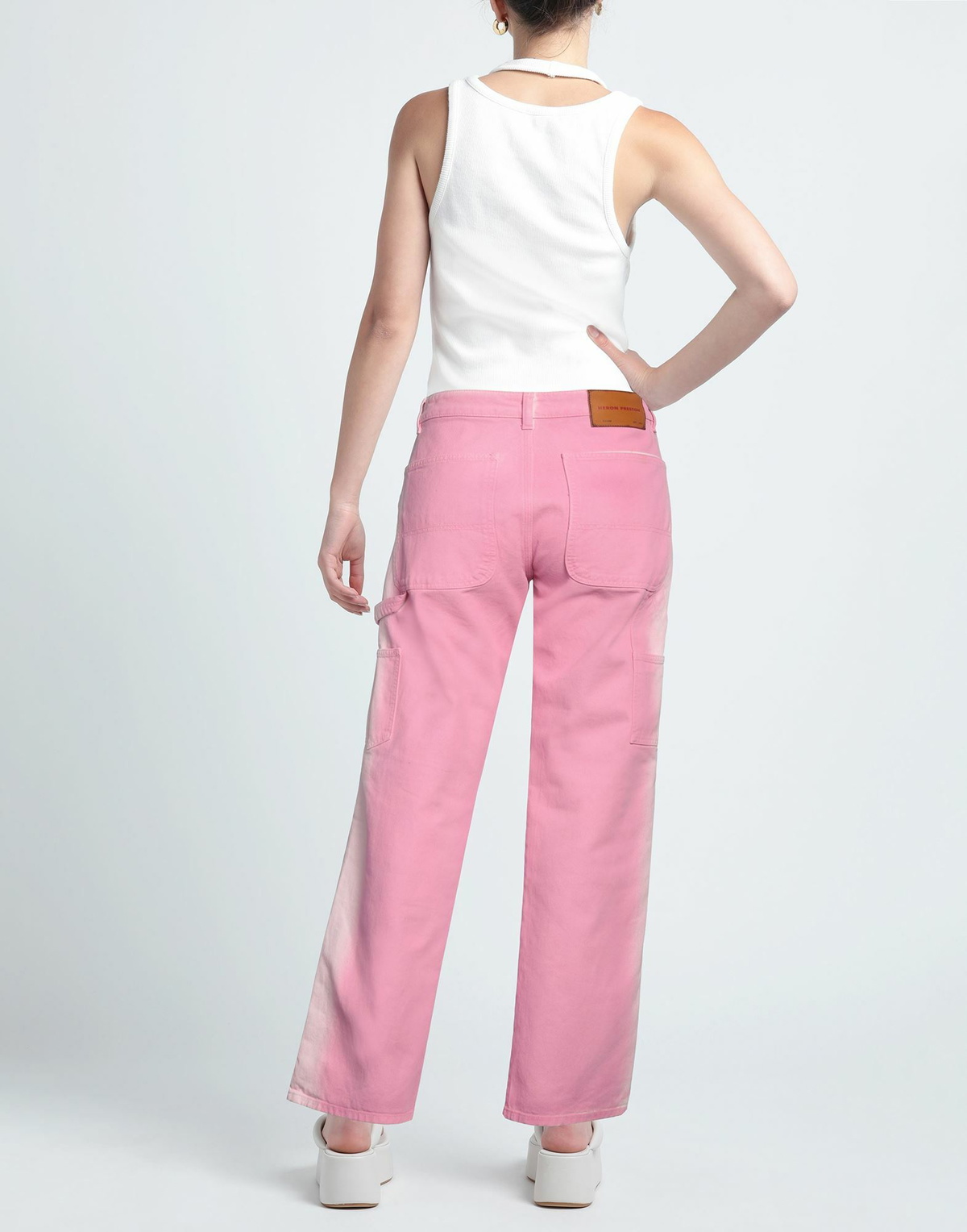 Heron Preston Womens Jeans in Pink