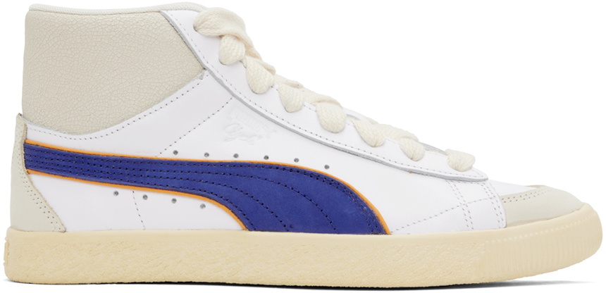 Puma clyde high top white clearance