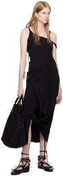 Ottolinger Black Multi-Strap Midi Dress