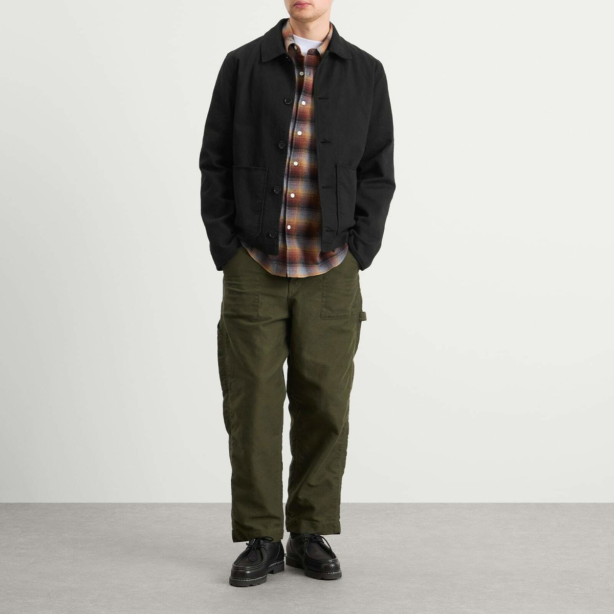 YMC Men's Groundhog Chore Jacket in Black