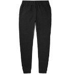 Sunspel - Tapered Brushed Loopback Cotton-Jersey Sweatpants - Men - Black