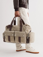 Brunello Cucinelli - Leather-Trimmed Suede Holdall