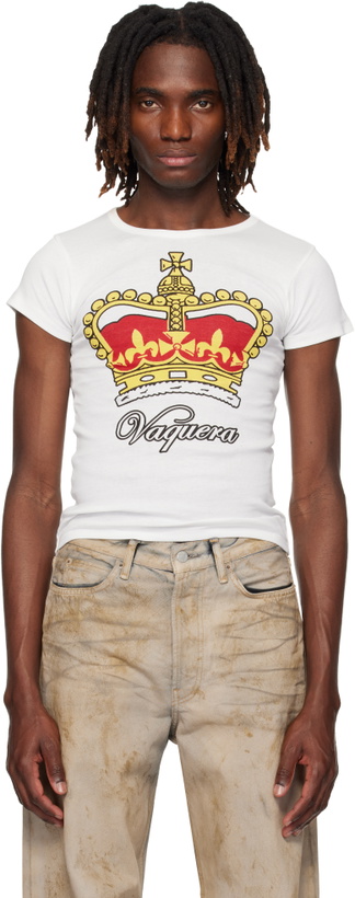 Photo: VAQUERA White Crown Baby T-shirt