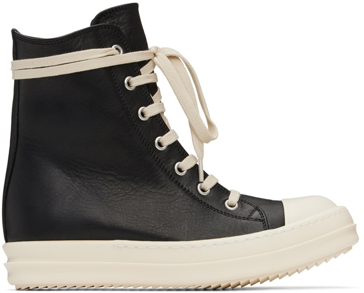 Photo: Rick Owens Black Porterville Washed Calf Sneakers