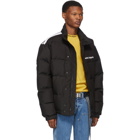 Palm Angels Black Down Track PufferJacket