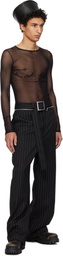Jean Paul Gaultier Black 'The Belted Suit' Trousers