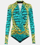 Versace Draped jersey bodysuit