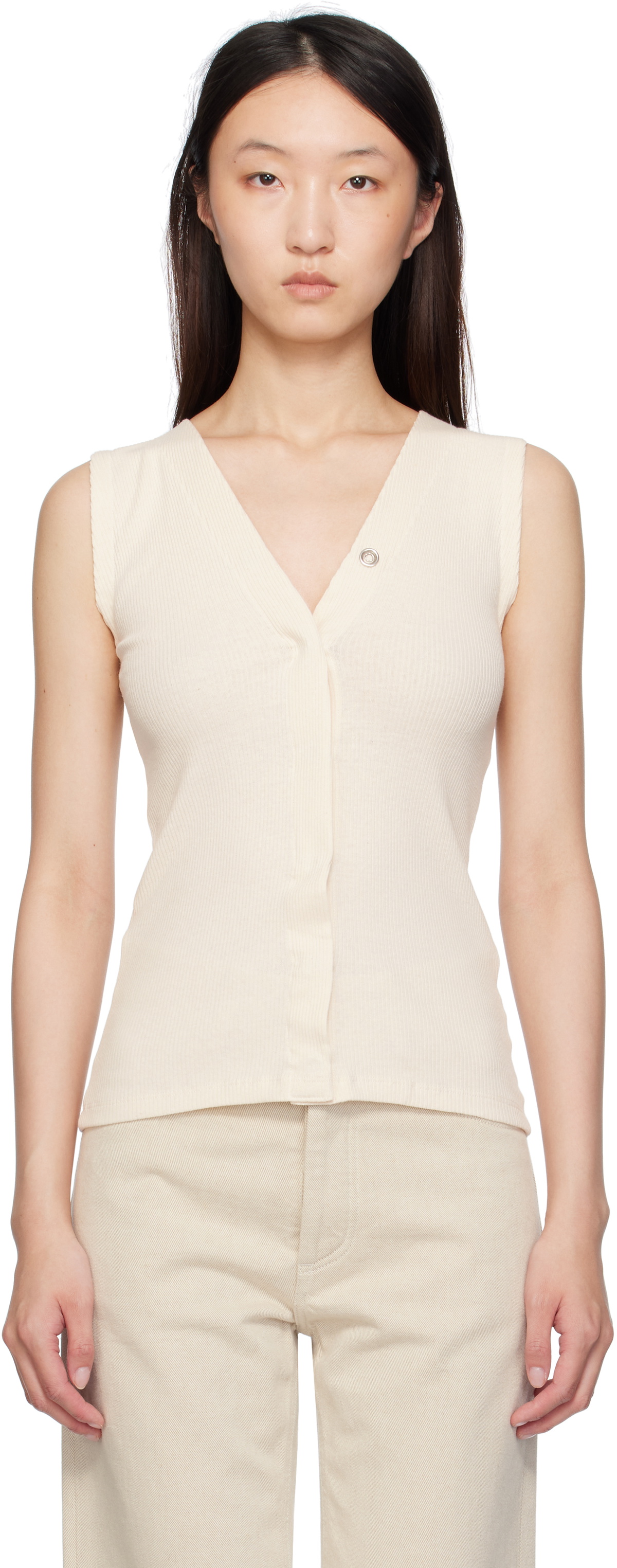 Baserange Grey Nida Tank Top Baserange