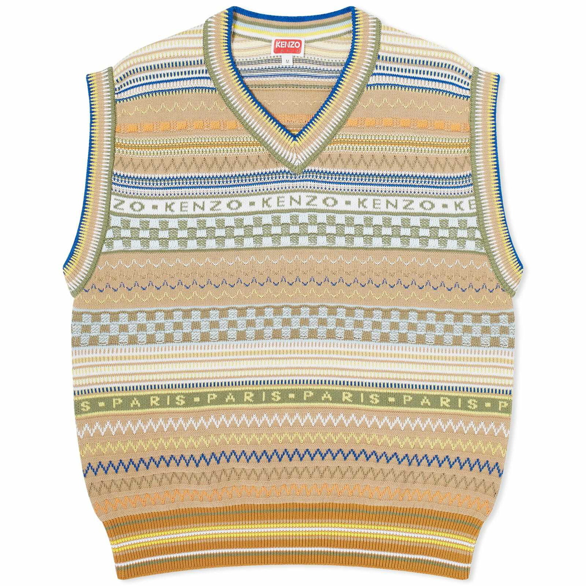 【送料&関税込】Kenzo Cerulean Blue Cotton Vest KENZO Cerulean Cotton Vest in Blue for Men | Lyst
