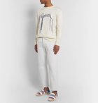 Loewe - Collapsible-Heel Striped Canvas and Suede Espadrilles - Multi