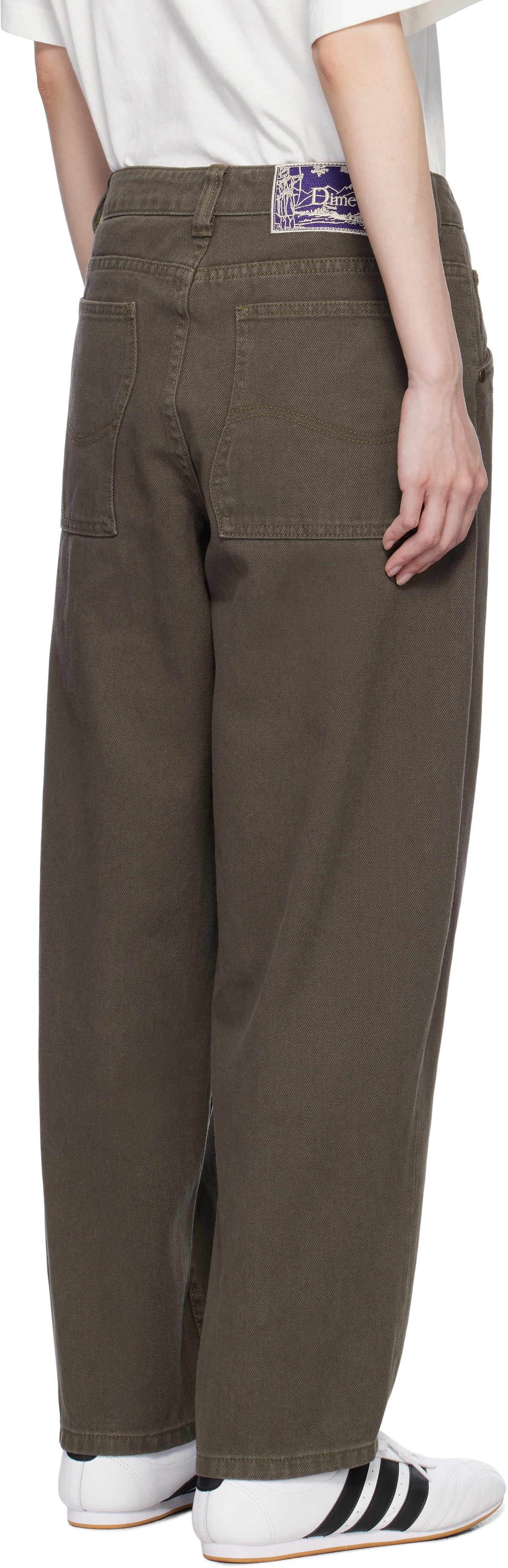 Dime Brown Classic Baggy Jeans