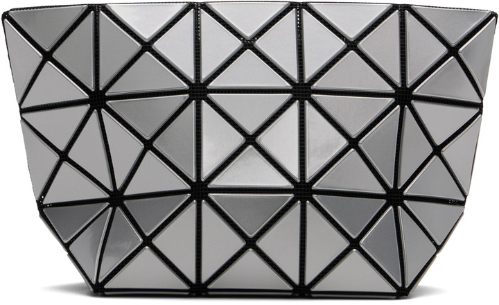 Photo: BAO BAO ISSEY MIYAKE Silver Prism Pouch