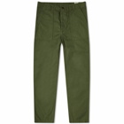 orSlow Men's US Army Fatigue Pant in Green