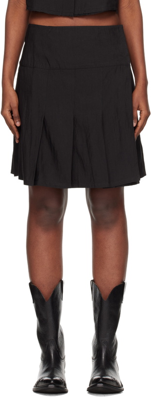 Photo: OUR LEGACY Black Girdle Miniskirt