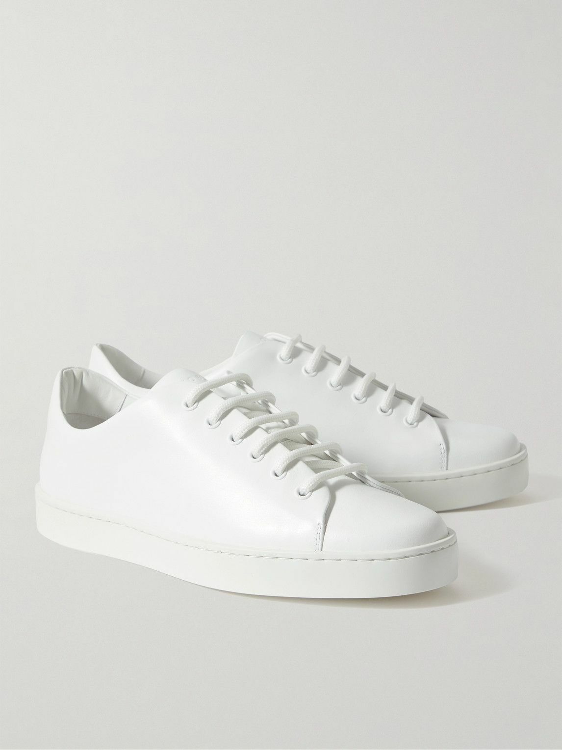 Manolo Blahnik - Semando Leather Sneakers - White