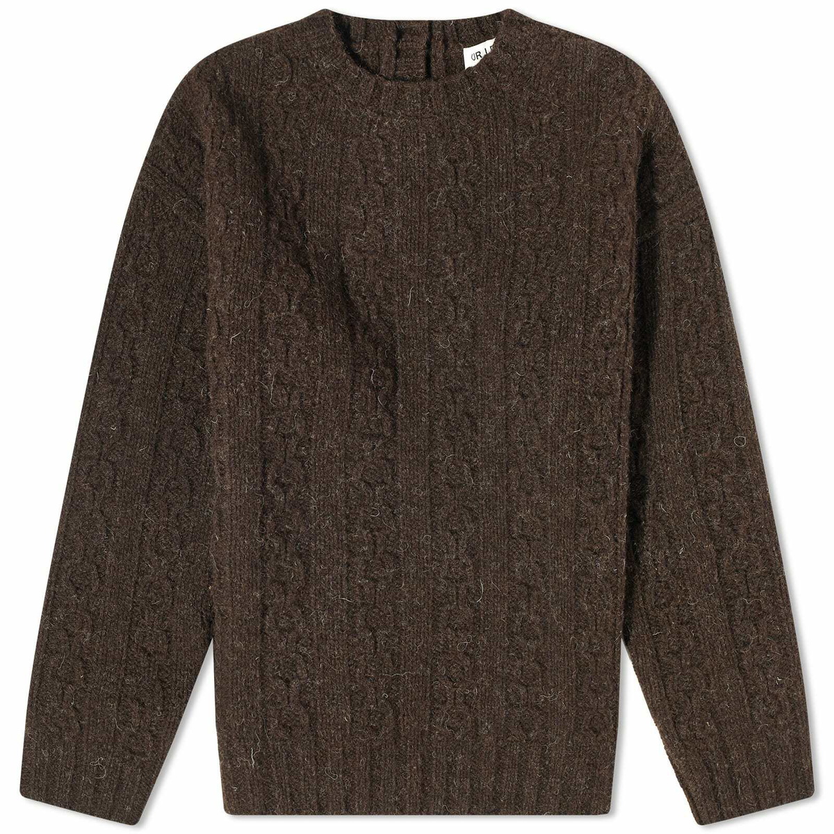 Our Legacy Men's Toddler Popover Sweater in Welsh Black Chain Knit Our ...