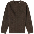 Our Legacy Men's Toddler Popover Sweater in Welsh Black Chain Knit