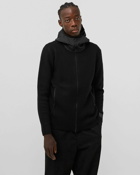 C.P. Company Metropolis Extra Fine Merino Wool Hood Jumper Black - Mens - Zippers