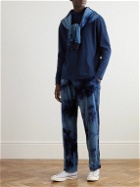 Blue Blue Japan - Indigo-Dyed Ribbed Cotton-Blend Jersey Rollneck T-Shirt - Blue