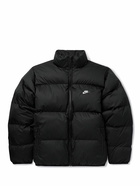 Nike - Sportswear Club Logo-Embroidered Quilted Padded Ripstop Jacket - Black