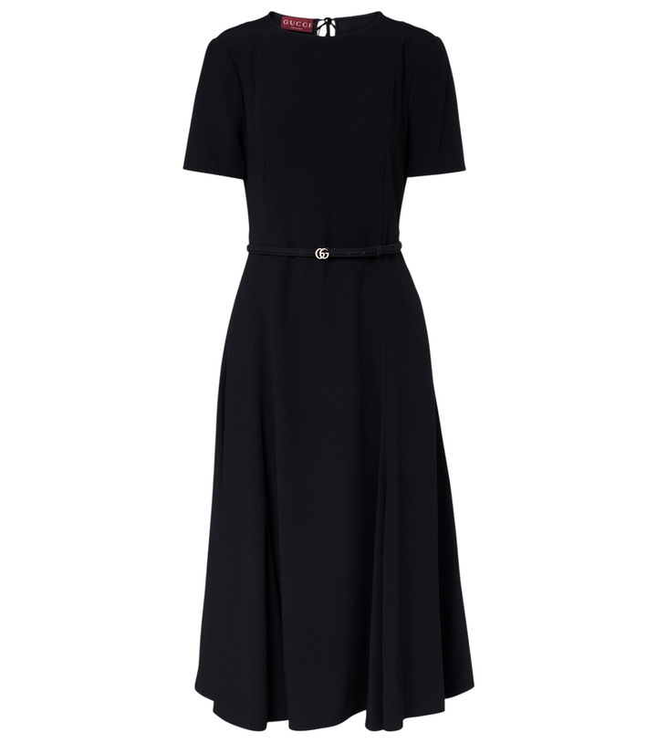 Photo: Gucci Double G belted midi dress