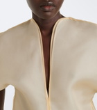 Khaite Briar silk organza top