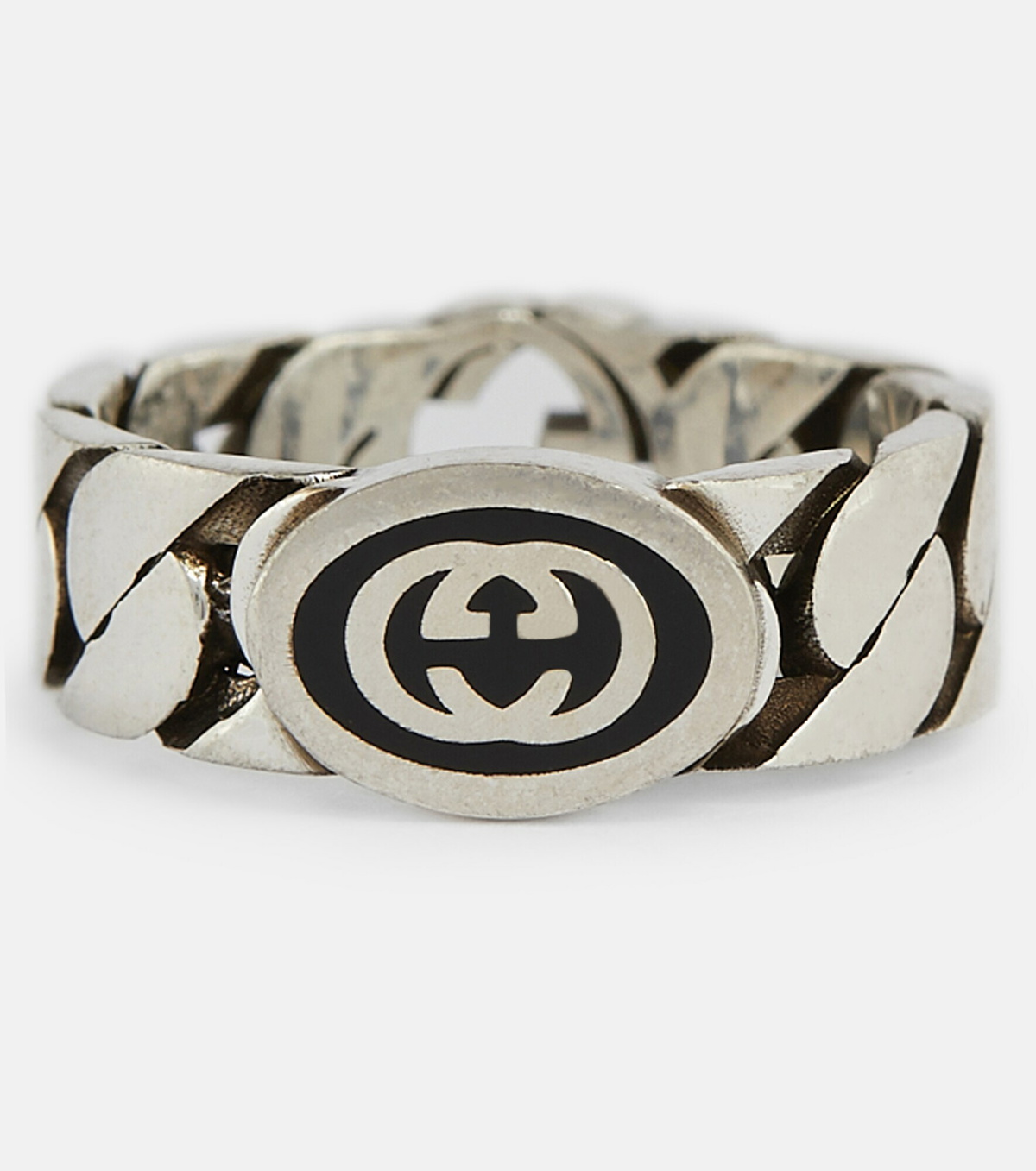 Gg Ring Gucci - GG sterling silver ring Gucci