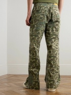 Gallery Dept. - Venura Straight-Leg Patchwork Camouflage-Print Cotton-Canvas Trousers - Green