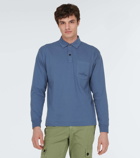 Stone Island Long-sleeve cotton polo shirt
