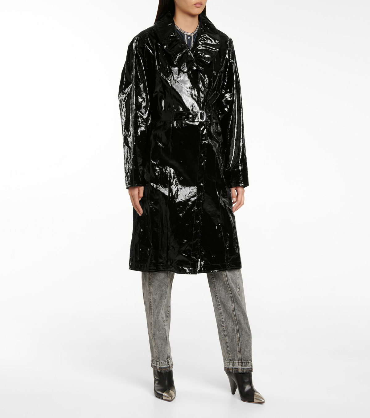 Isabel Marant Epanima vinyl trench coat Isabel Marant