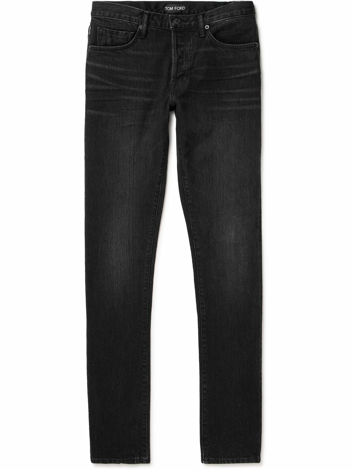 TOM FORD - Slim-Fit Selvedge Jeans - Black TOM FORD