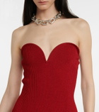 Galvan Thalia bustier midi dress