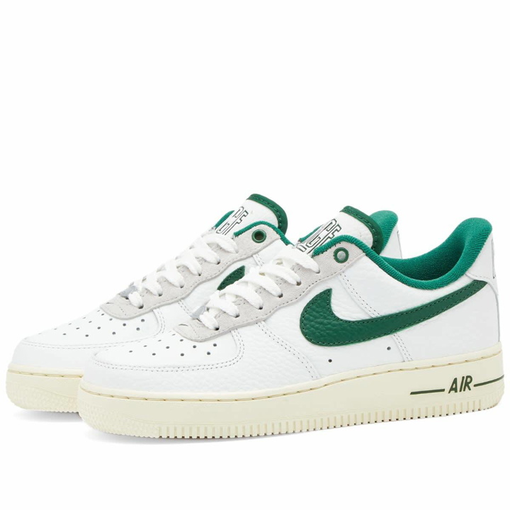 Photo: Nike W Air Force 1 '07 Lx Sneakers in White/Green/Silver