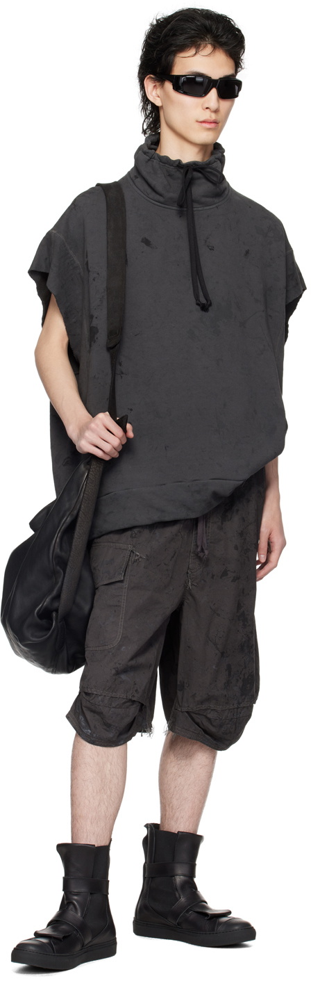 NICOLAS ANDREAS TARALIS SSENSE Exclusive Black Doublesized Sweatshirt