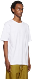 Dries Van Noten White Dropped Shoulder T-Shirt