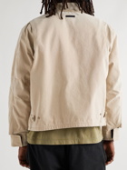 Fear of God - Suede-Trimmed Stone-Washed Cotton-Canvas Jacket - Neutrals
