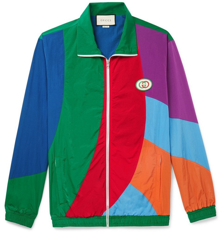 Photo: Gucci - Logo-Appliquéd Colour-Block Nylon Track Jacket - Multi